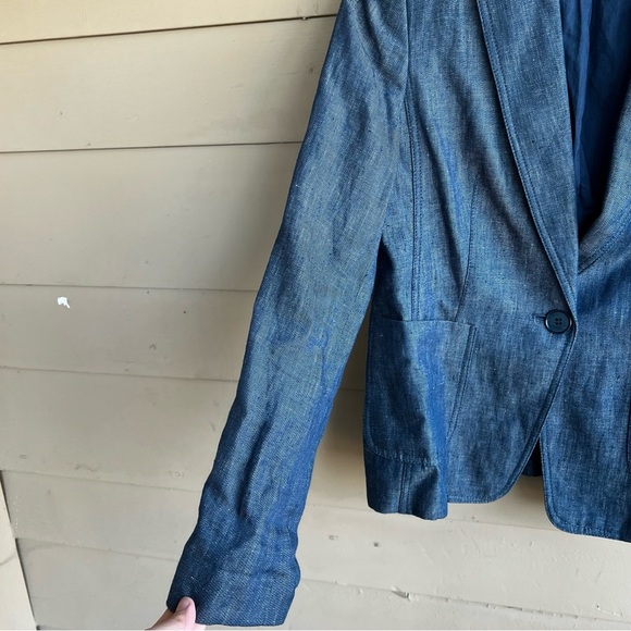 Talbots Linen Single Breasted Blazer - Women's Size 6 - Picture 3 of 6